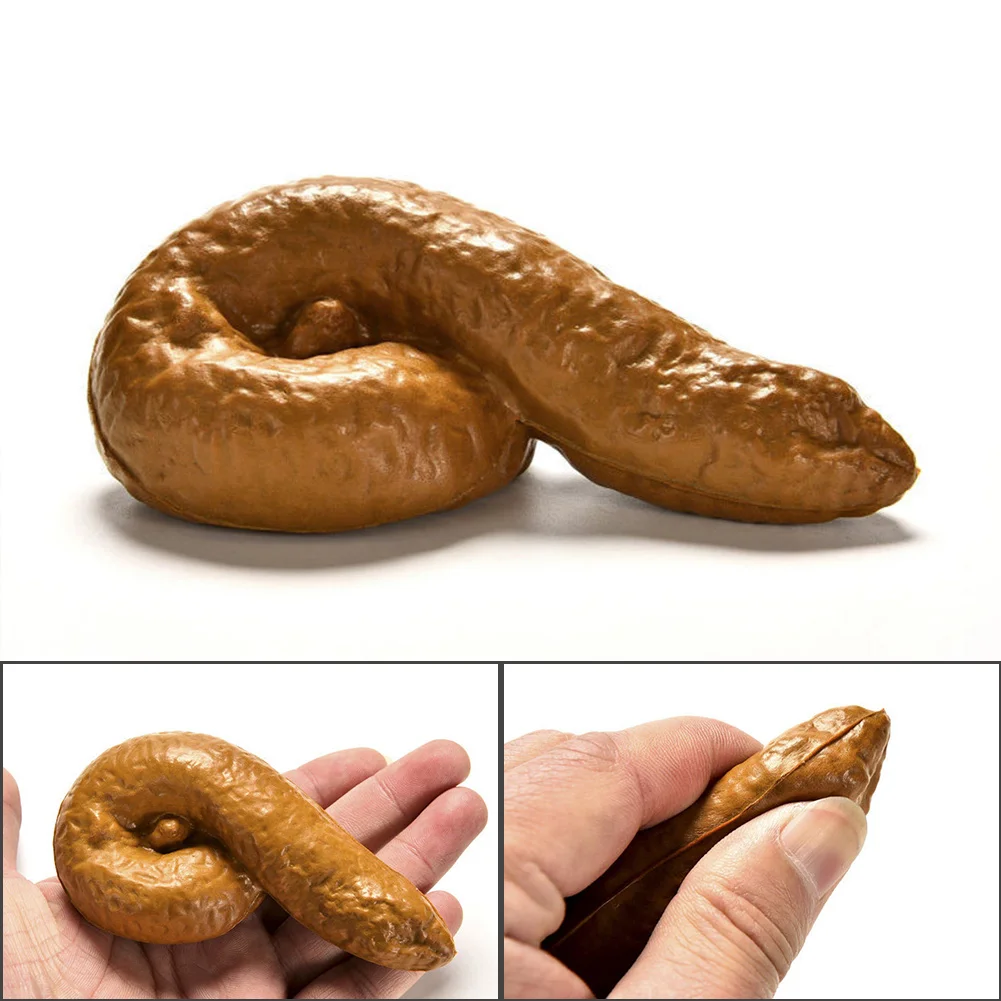 1 Pcs Practical Gag-Funny Joke Tricky Toys Mischief Turd Gag Gift Realistic Shits Poop Fake Turd Classic Shit Funny Toys