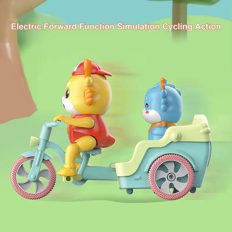 Electric Toy Tricycle For Kids Dragon Music Trike Toy Lovely Cartoon Electric Tricycle Toy Mother Babies Dragon Car Toy Musical