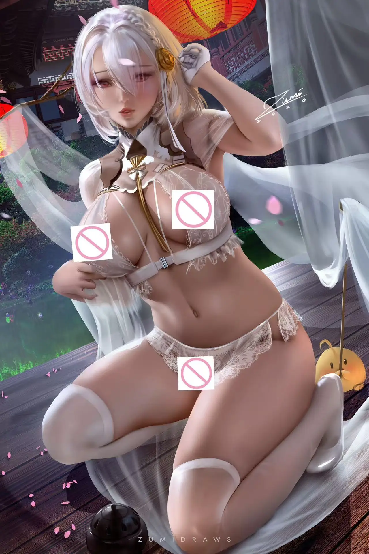 لعبة Azur Lane Sirius Big Boob Hentai أنيمي مثير سيدة عارية HD طباعة قماش مانغا المشارك غرفة المعيشة غرفة نوم جدار المنزل الصورة #2