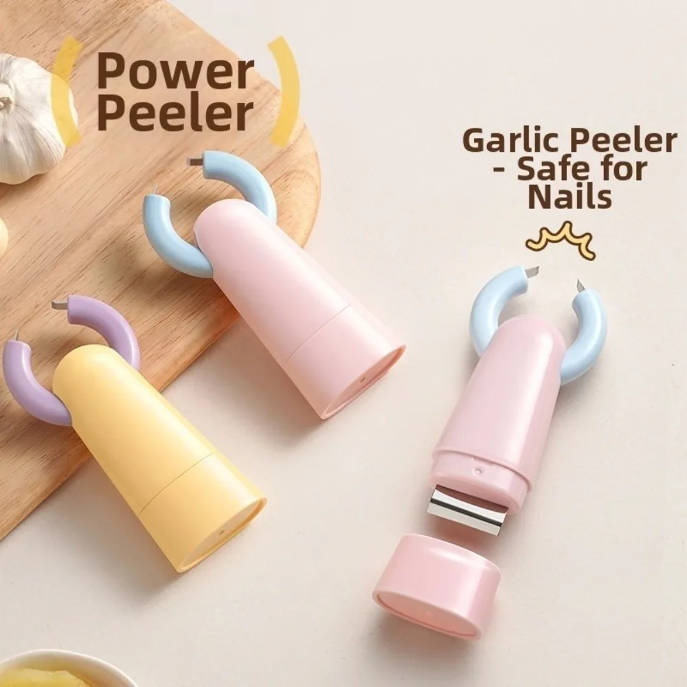 New 2in1 Garlic Peeler Scraping Function Clip Structure Garlic Peeling Tool Peeling Function Kitchen Tools Garlic Preparation