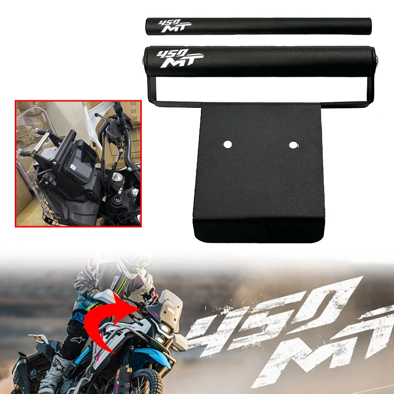 

Fit For CFMOTO 450MT 450 MT 2024-2025 Motorcycle Accessories CNC Mobile Phone Holder 12mm 22mm GPS Navigation Extension Bracket