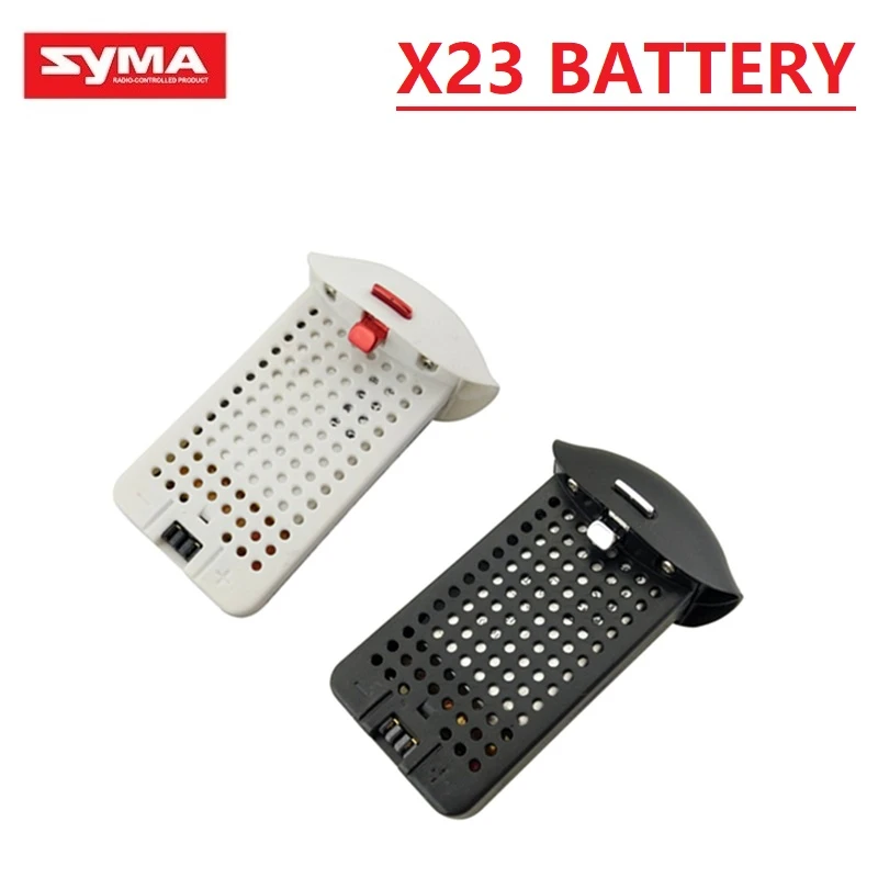 rechargeable battery for SYMA X23/X23W Accessories for SYMA X23/X23W RC Aircraft Spare Parts 3.7V 500mah Battery Black White