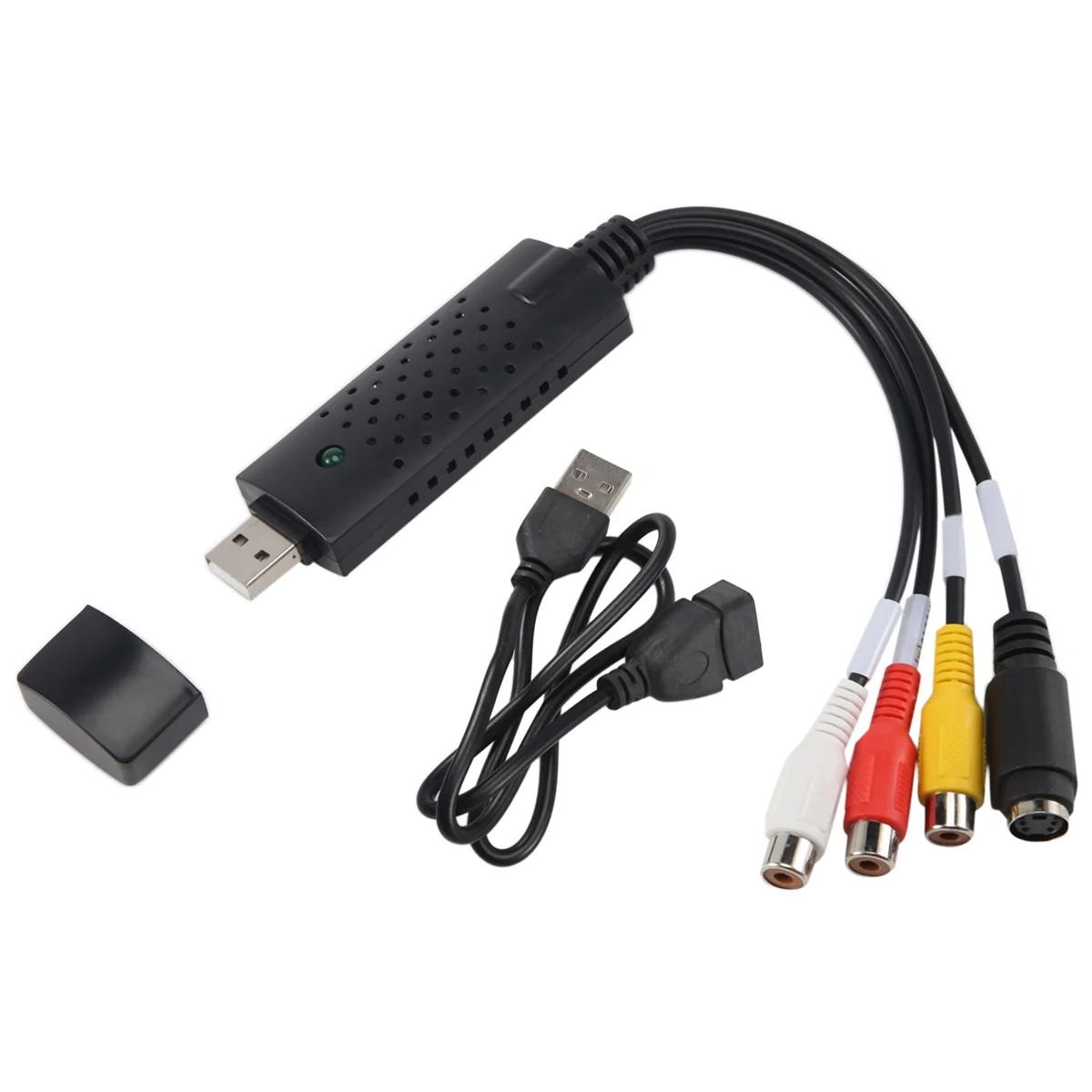 T85C USB 2.0 Easy Cap Video TV DVD DVR Capture Adapter Lebih Mudah Cap USB Video Capture Device Mendukung Win10