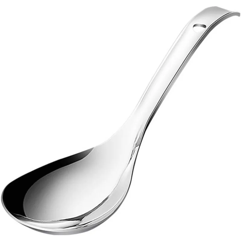 

BESTonZON Stainless Steel Rice Paddle Spoon, 9" Non-stick Rice Serving Utensil, Heat Resistant & Rust-Proof, Elegant Matte Finis