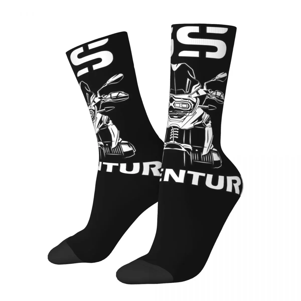 GS Adventure-Calcetines de algodón para hombre y mujer, medias para motorista, a la moda, con pequeños regalos, 1250