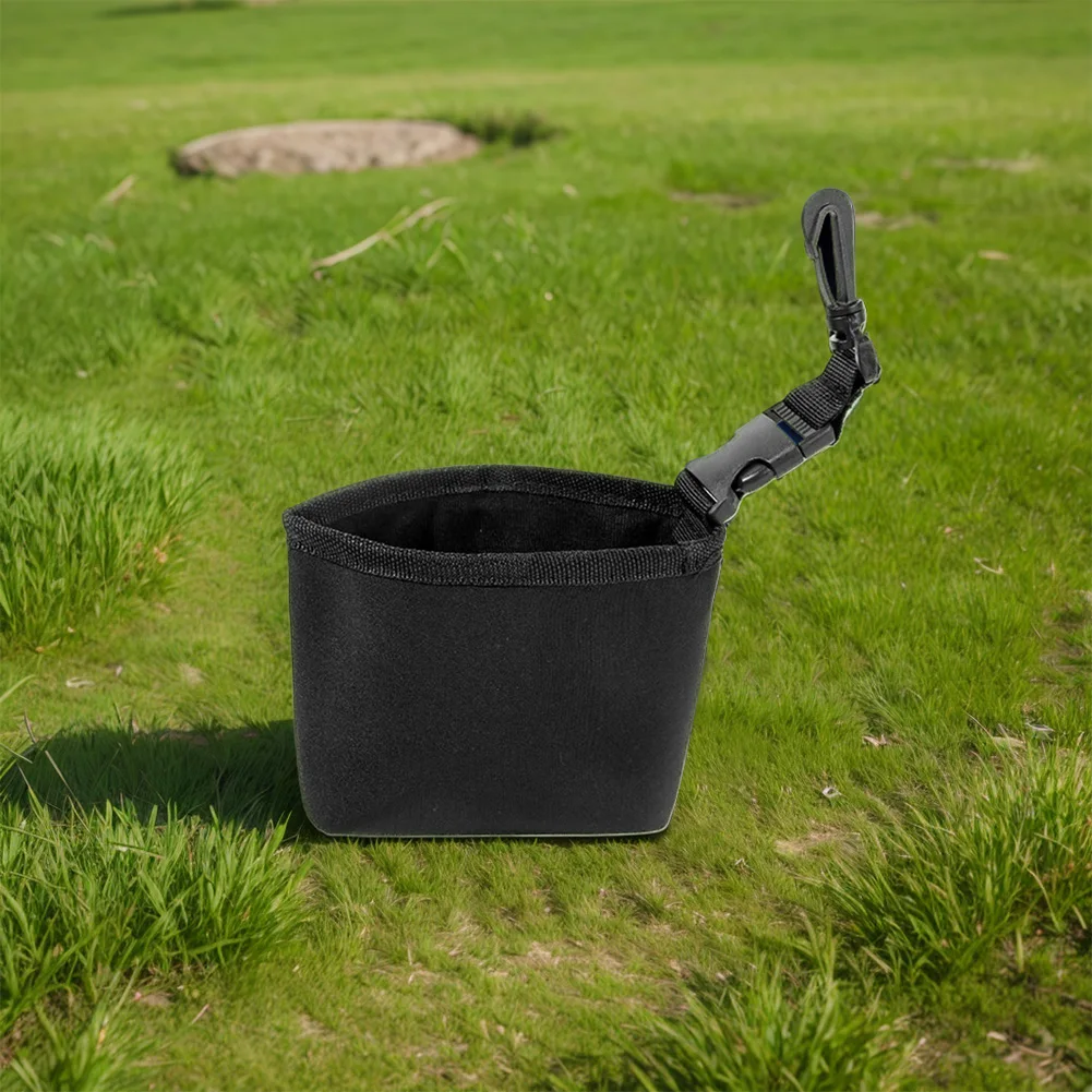 Портативная сумка для чистки аксессуаров для гольфа со съемным зажимом Сумка для мытья гольф-клуба Водонепроницаемая подкладка Очищают пазы для клюшек Сухой экстерьер