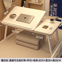 folding table desks Lazy Table Portable Foldable Bed Table Height Adjustable Computer Desk with Cup Holder for Bed Office
