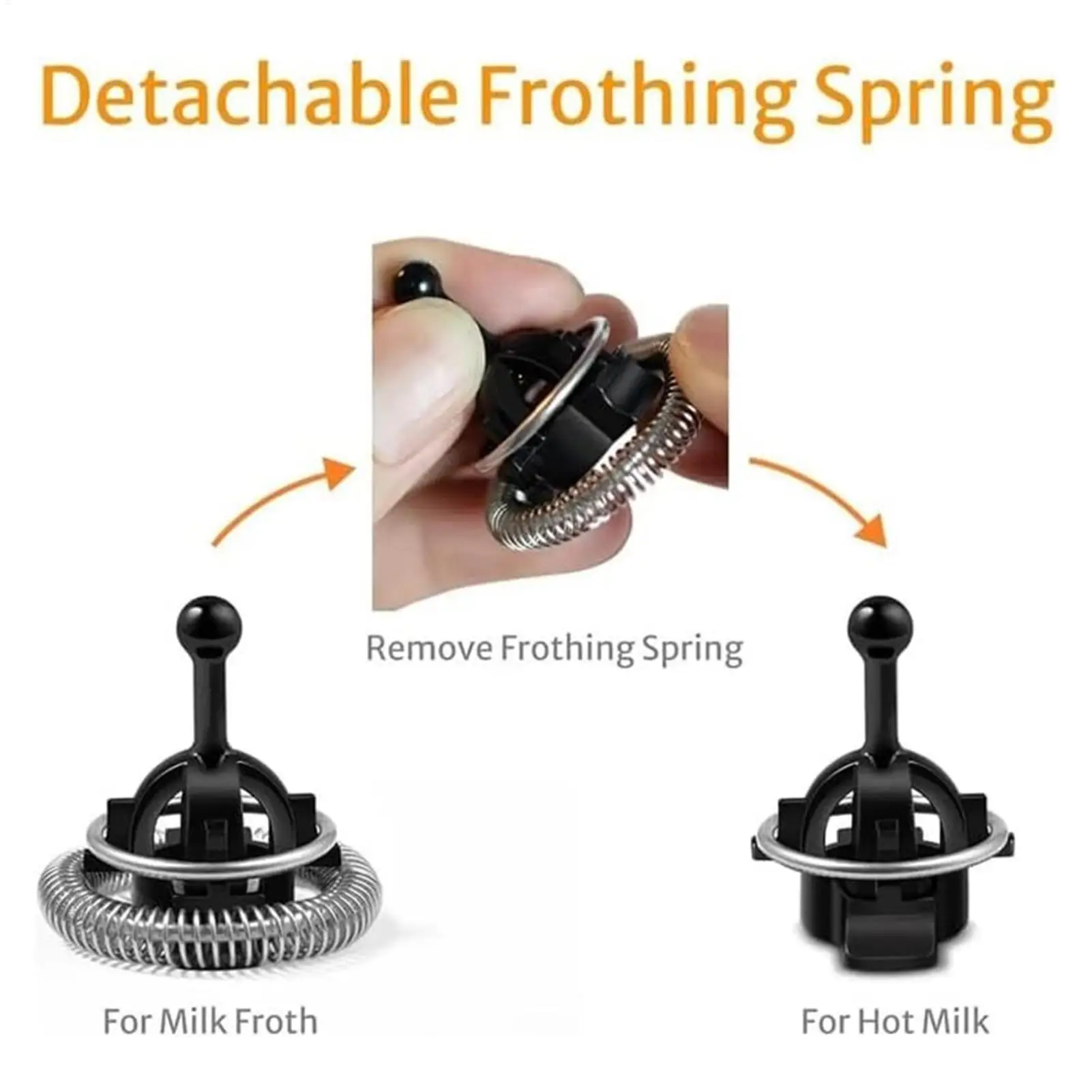 Milk Frother Replacement Parts Latte Maker Whisk Frother Multifunctional Replacement Parts Agitator Coffee Machine Aerator