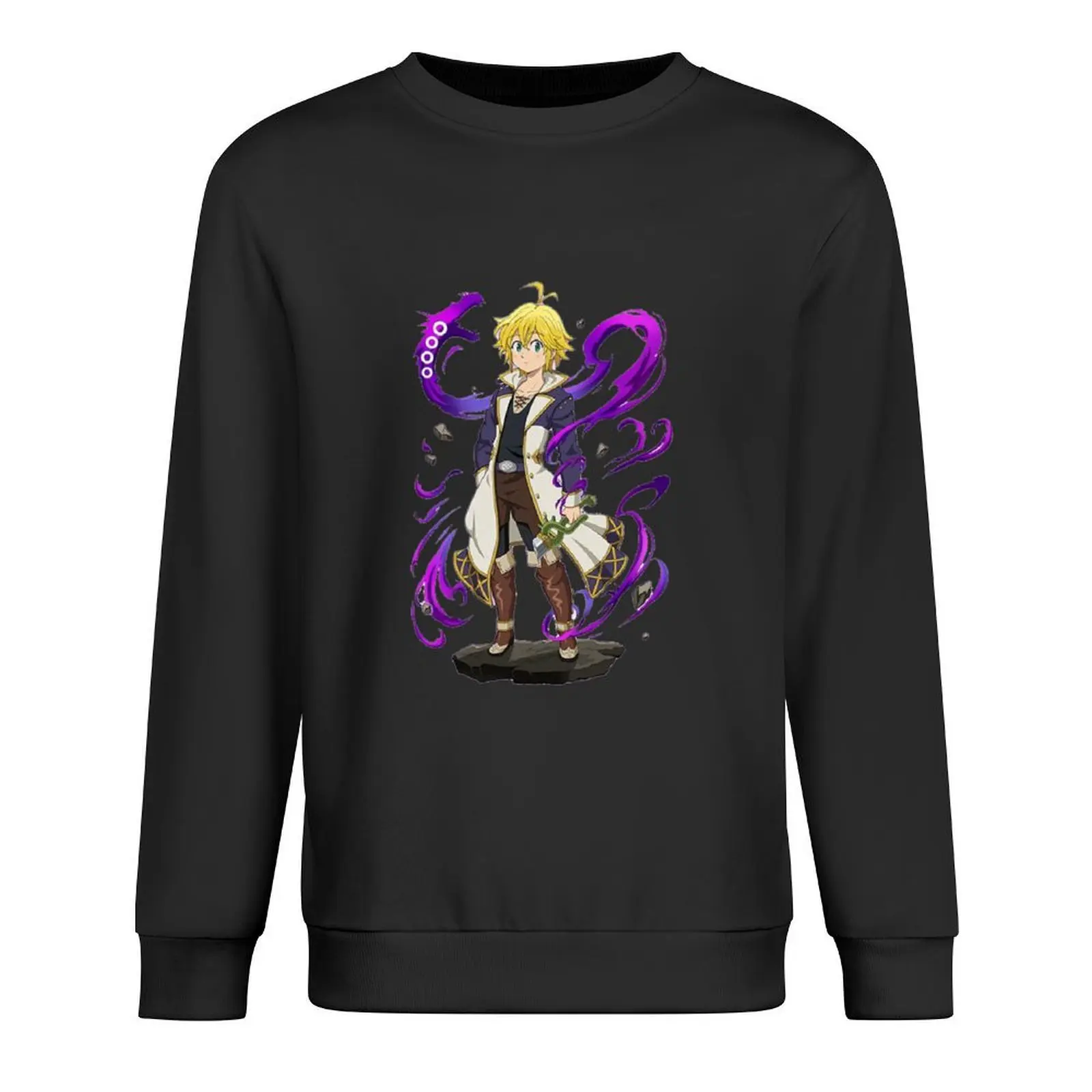 

Meliodas purple shirt Pullover graphic t shirts men tracksuit men men's sweat-shirt anime clothes hoody