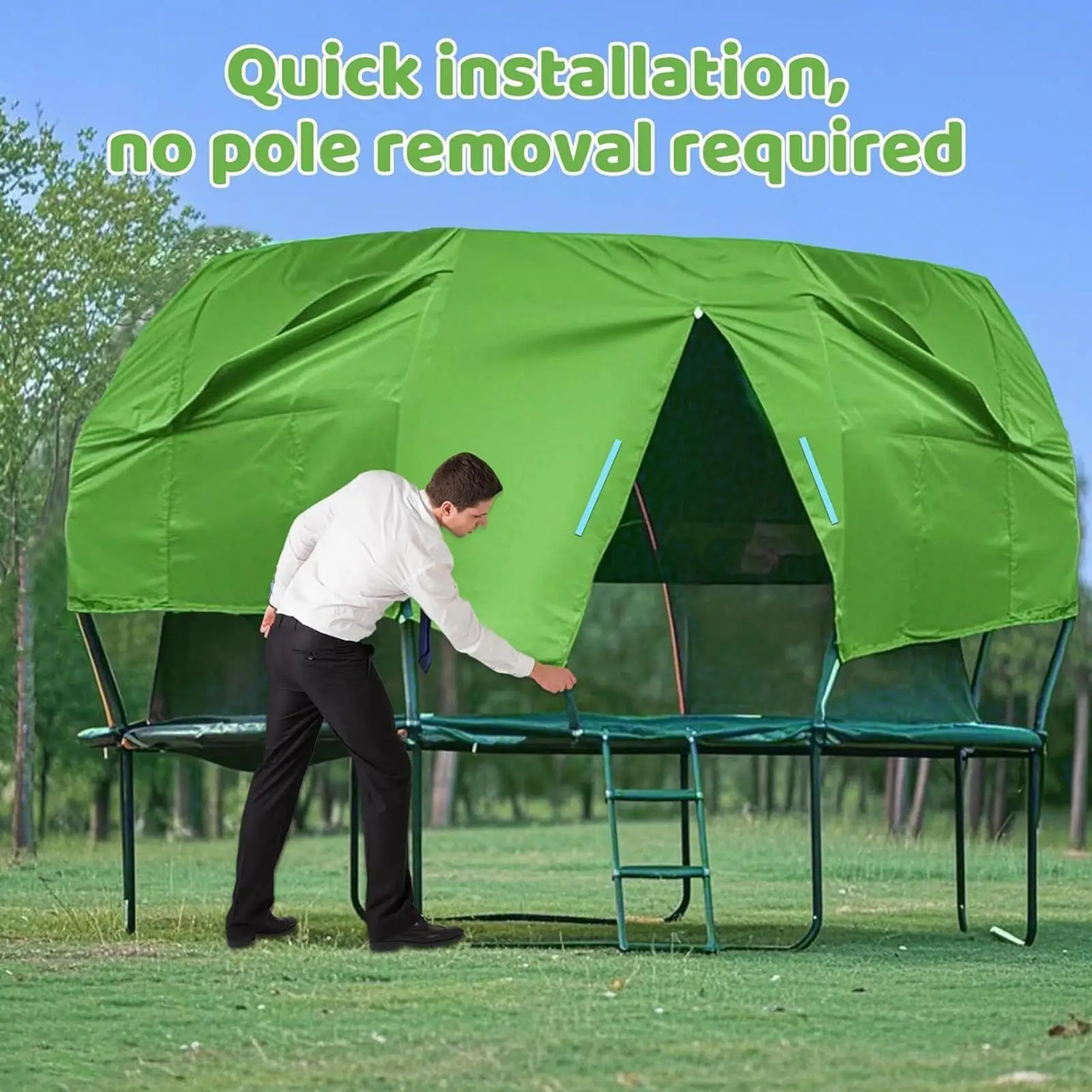 

Круглый чехол для батута, защита от солнца на открытом воздухе, навес для батута, палатка, батуты, солнцезащитные чехлы для детской площадки на заднем дворе