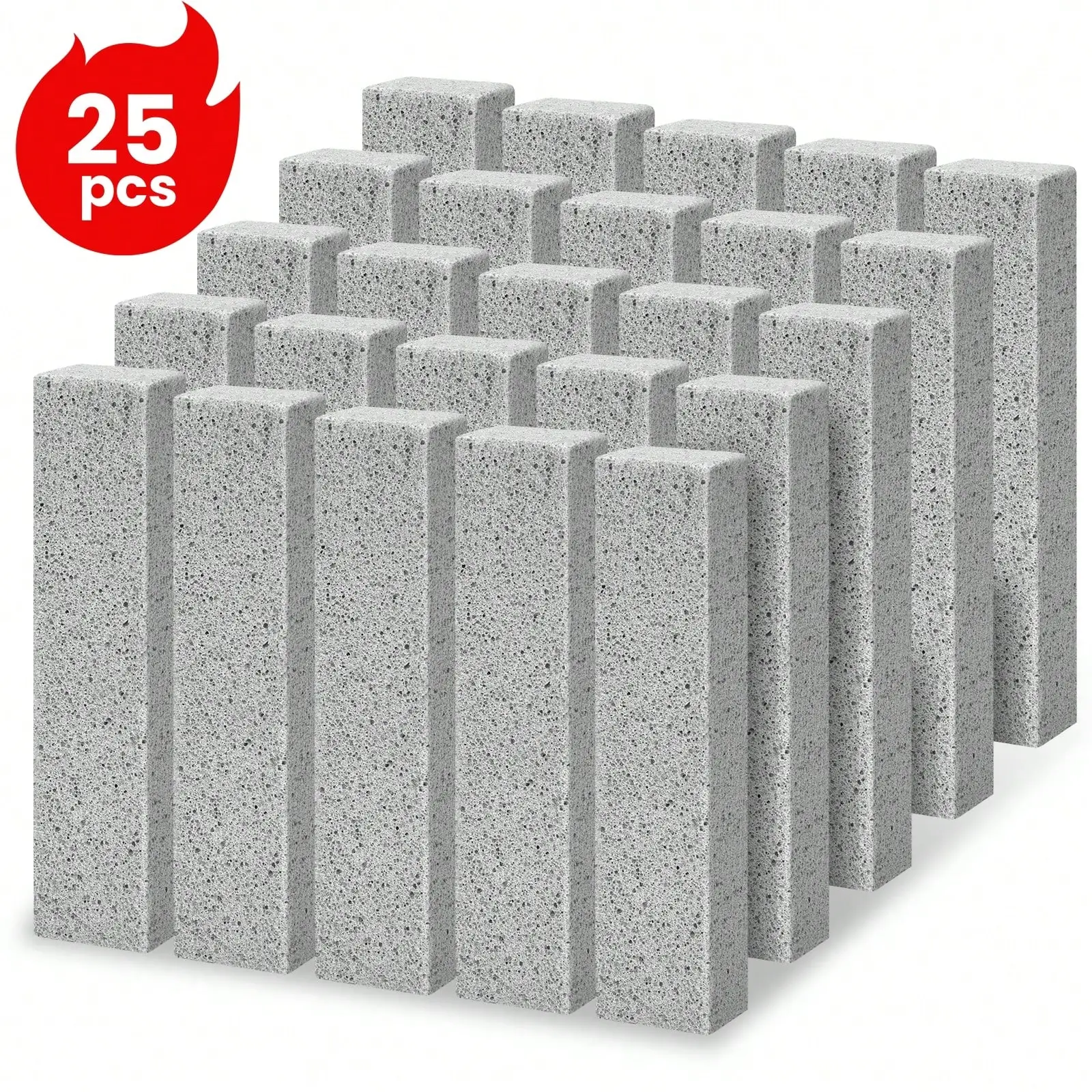 Pumice Stones for Toilet Cleaning – 20/25/36/50/72-Pack Bowl Scrubber Stick to Remove Hard Water Stains; Scouring Pad for Toilet
