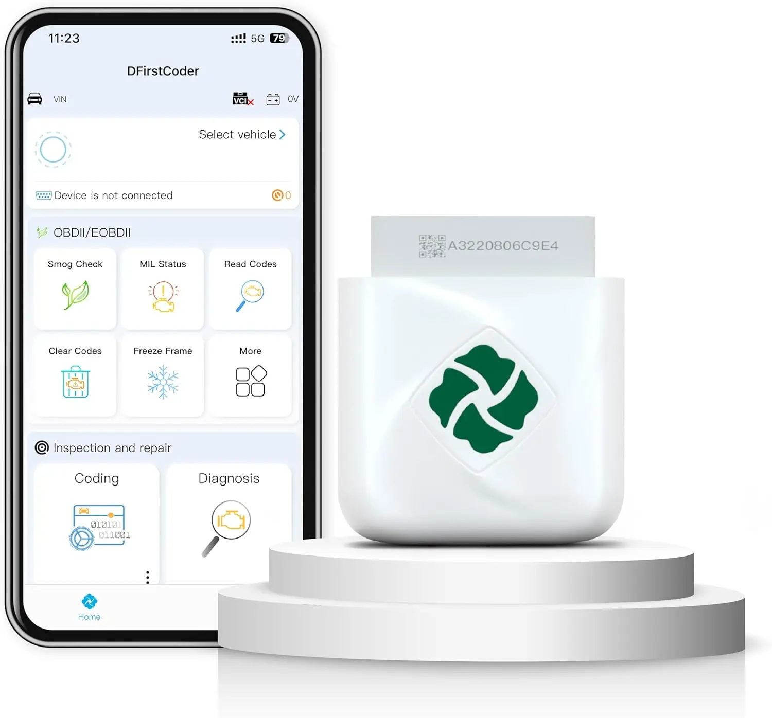 

OBD2 Scanner Bluetooth Беспроводной диагностический инструмент для Android и iOS, кодирования и настройки ЭБУ