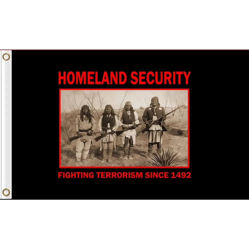 2X3FT Homeland Security Fighting Terrorism Since 1492 Flag Custom Flags Banners