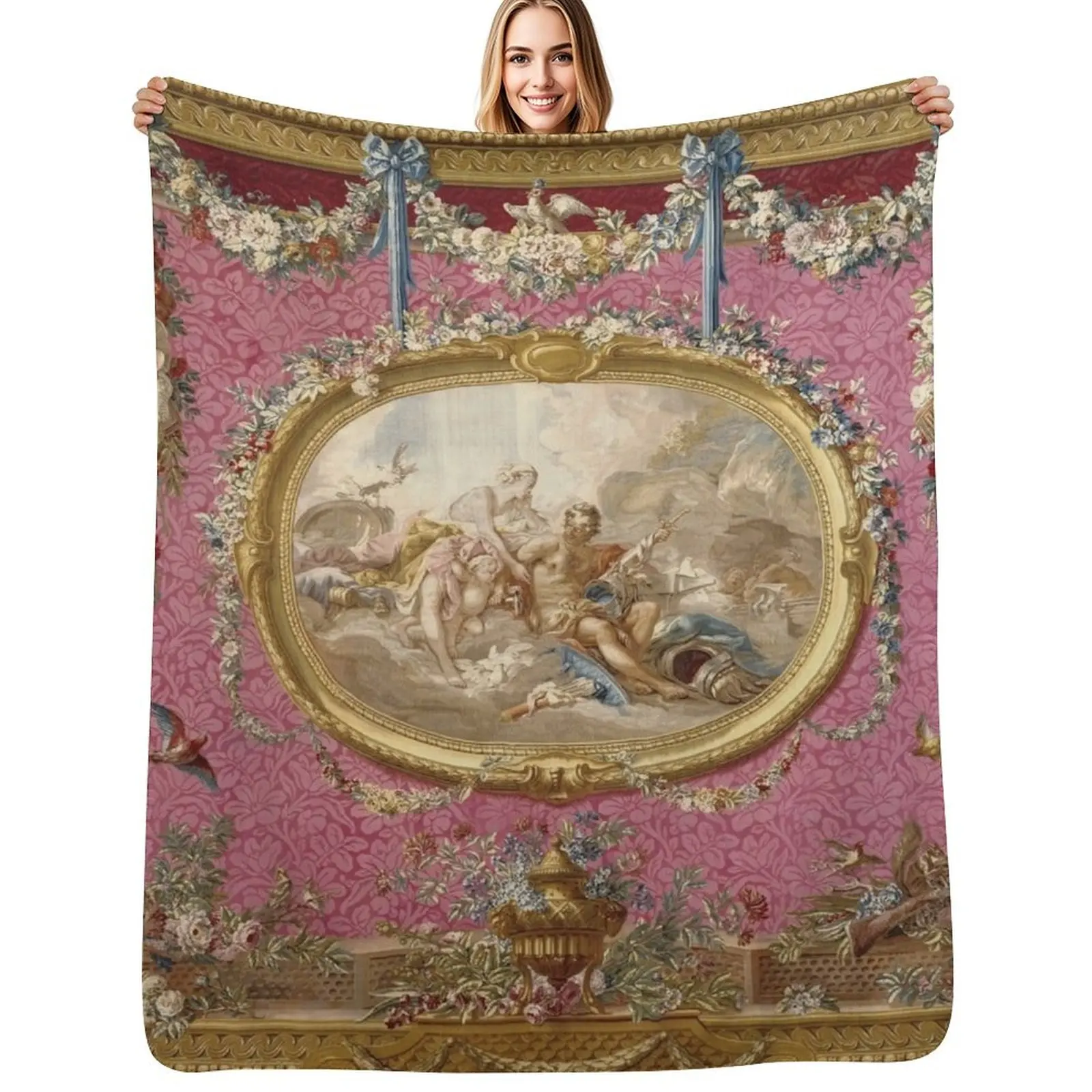 

Franois Boucher Venus aux forges de Vulcain Throw Blanket Luxury Brand For Decorative Sofa Camping Hairys Blankets