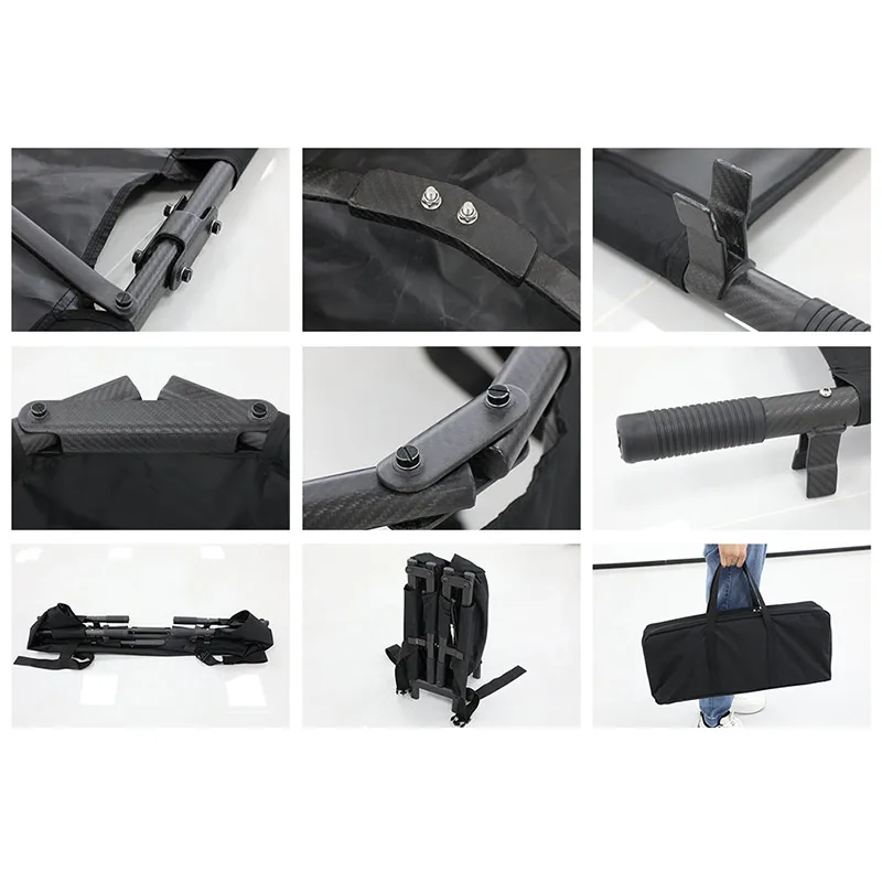Climbing Camping Hiking Accessories Furniture Foldable Portable Carbon Fiber Foldable Rescue Soft Outdoor Tentscamping Stretcher