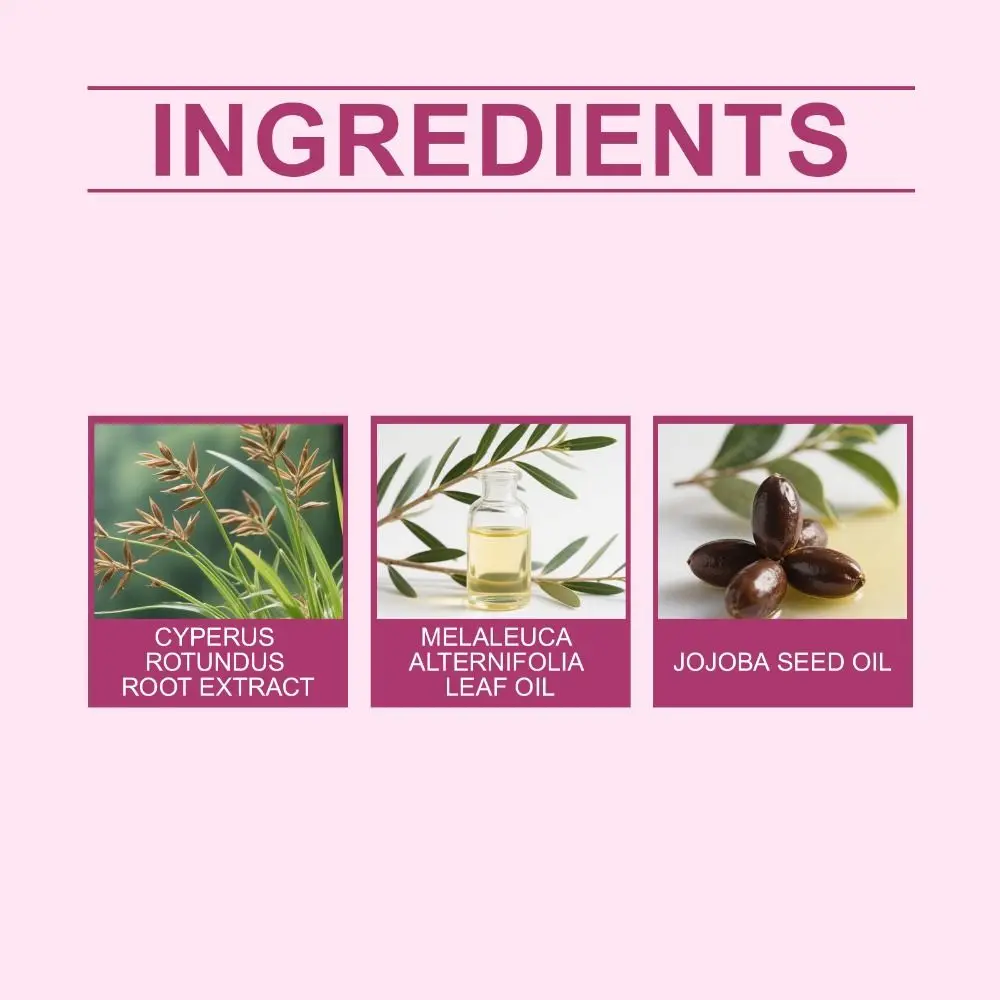 60ML Cyperus Rotundus Oil Smooth Skin Cleansing Moisturizing Body Care Oil Body Soothing Hair Inhibitor