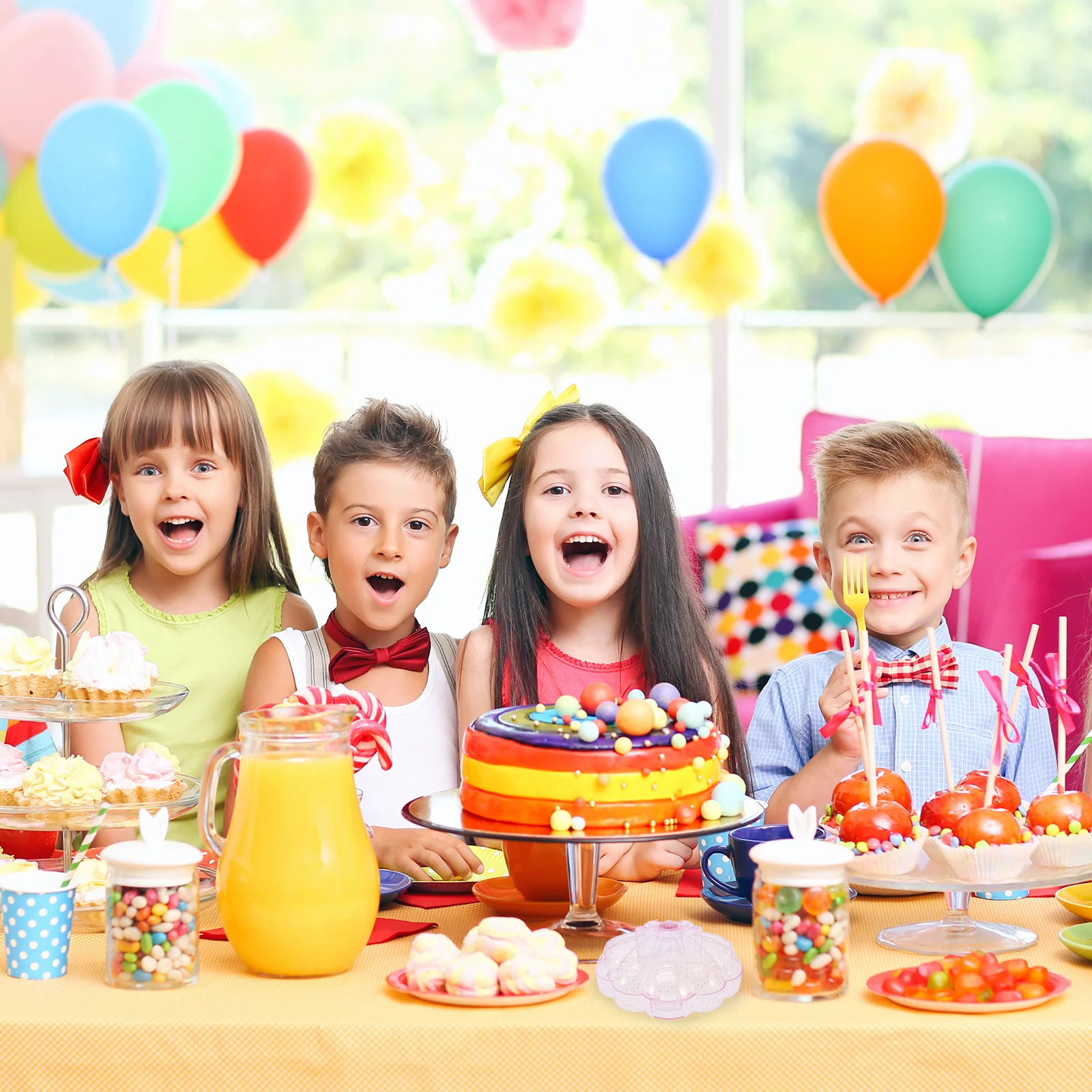 4 قطع من صندوق المجوهرات الشفاف على شكل صدفة، حاوية تخزين ذاتية الصنع للحلويات والحلوى والشوكولاتة والعناصر الصغيرة وتغليف الهدايا #3