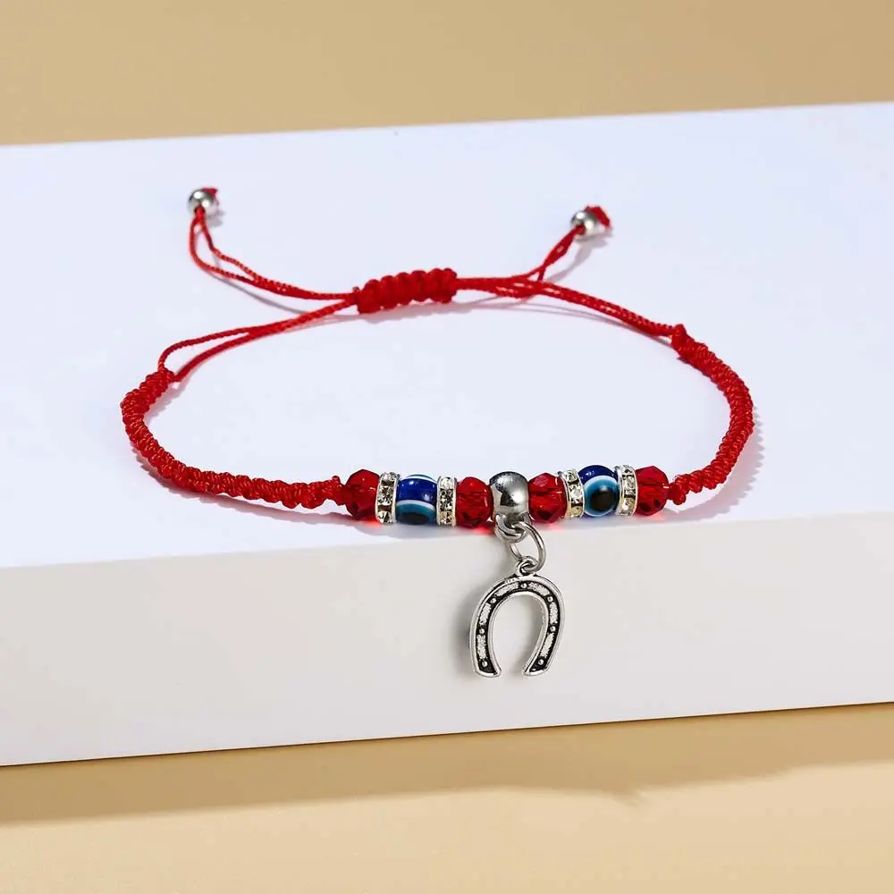 Lucky Preparation Adjustable Red Rope Blue Evil Eye Bead Bracelet Fashion Women Men Good Luck Bracelet