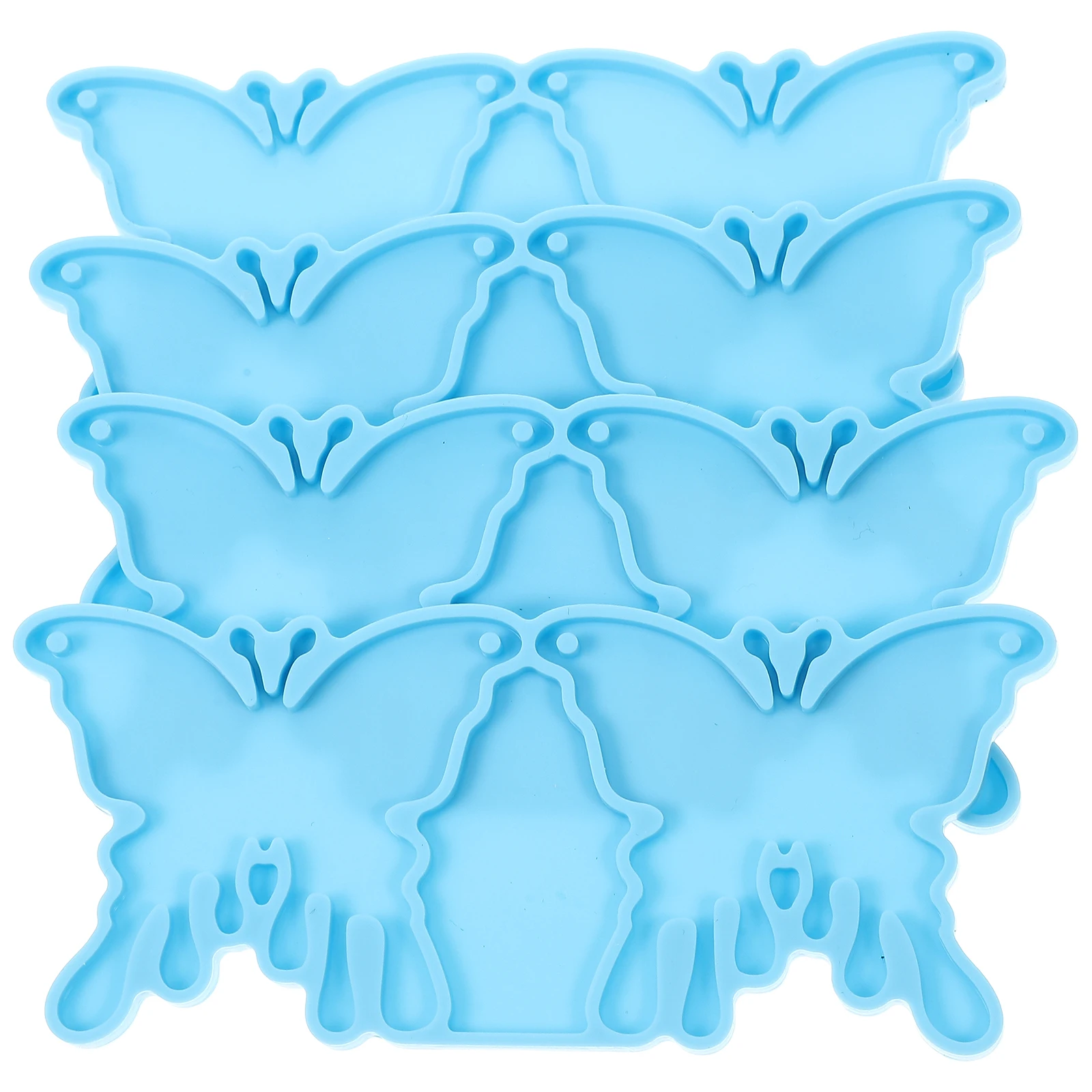 

4 Pcs Earring Molds Silicone DIY Casting Mold for Jewelry Making Pendant Earrings Craft Supplies Flexible Non Stick