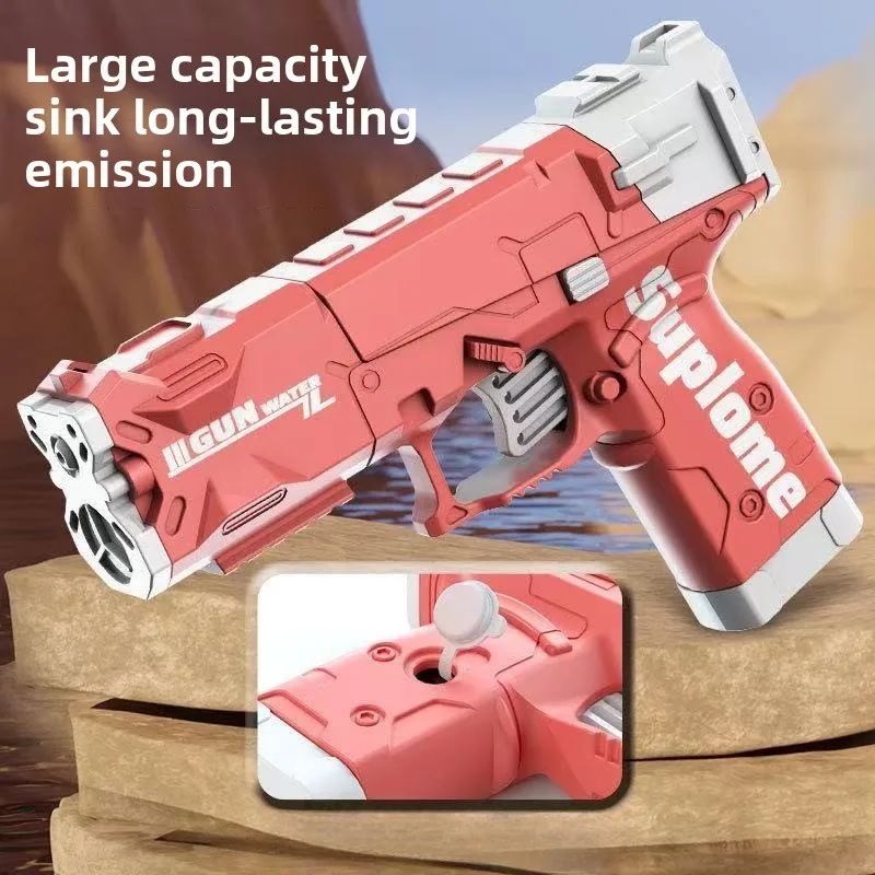 ของเล่นชายหาดสระว่ายน้ําสําหรับเด็กกลางแจ้งในฤดูร้อน ปืนฉีดน้ําขนาดเล็กแบบต่อเนื่อง ของเล่นน้ําขนาดเล็ก