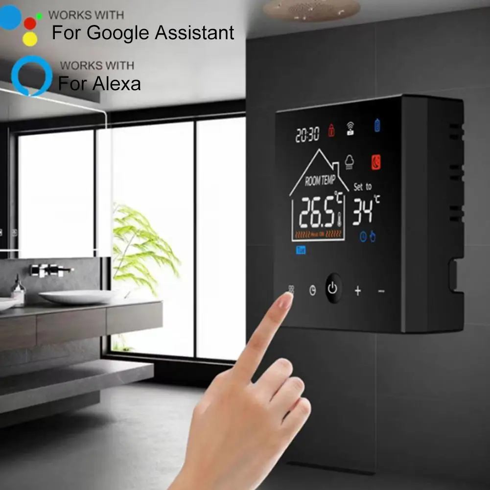 WIFI Smart Thermostat Gas Wall Mounted Boiler Thermostat With Programming Floor Heating Thermostat Remote Control Child Lock