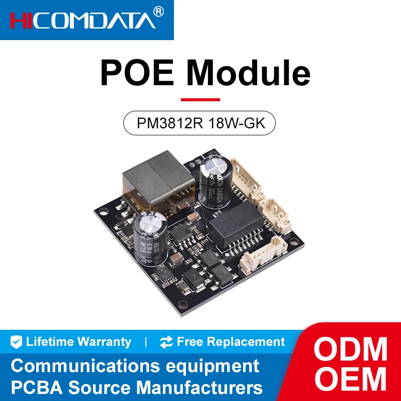 18W 1.5KV high-voltage isolated socket PD module, compliant with IEEE802.3af/at standard. POE module