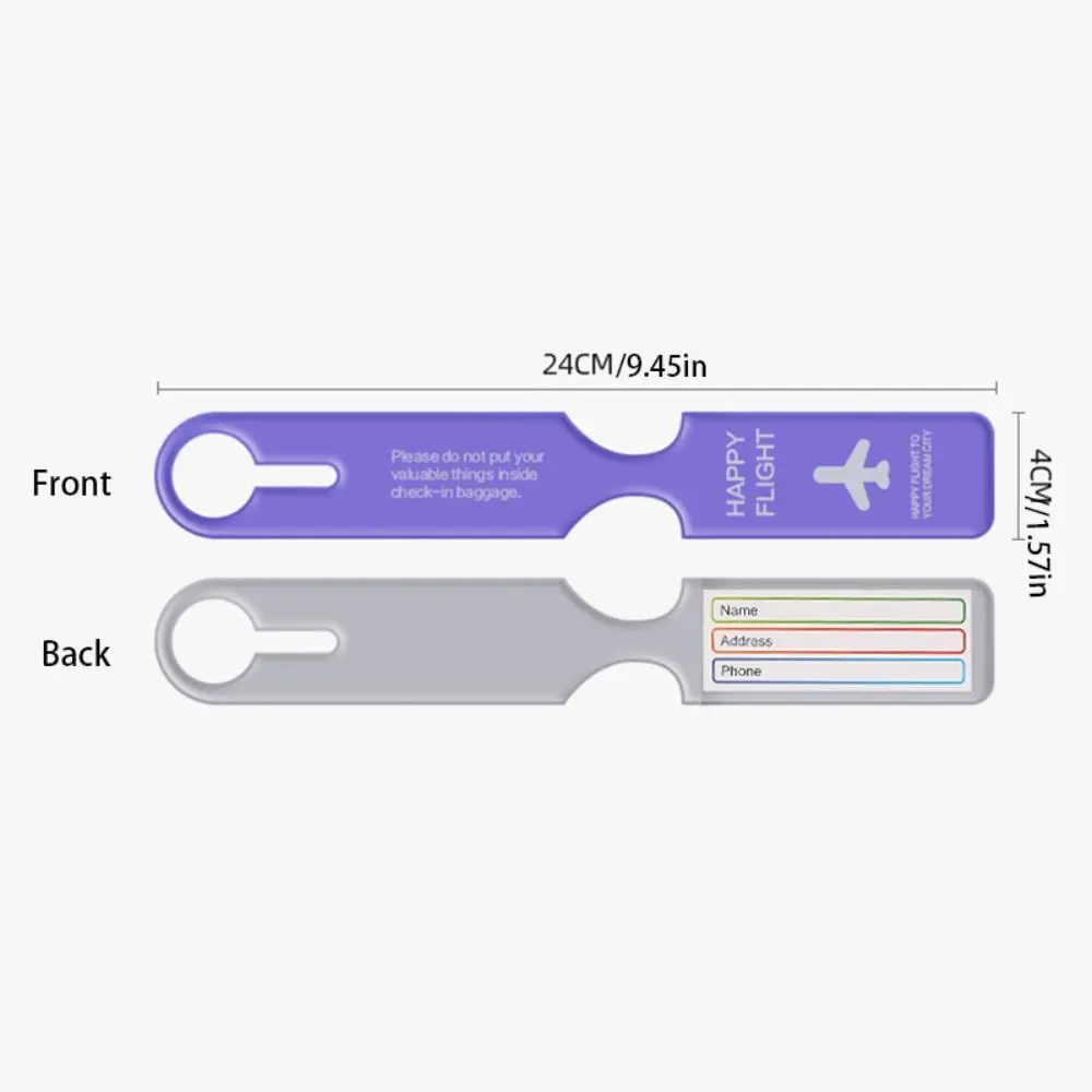 Boarding Pass PVC Luggage Tag Address Label Information Card Airplane Suitcase Tag Aircraft Consignment Card Tag