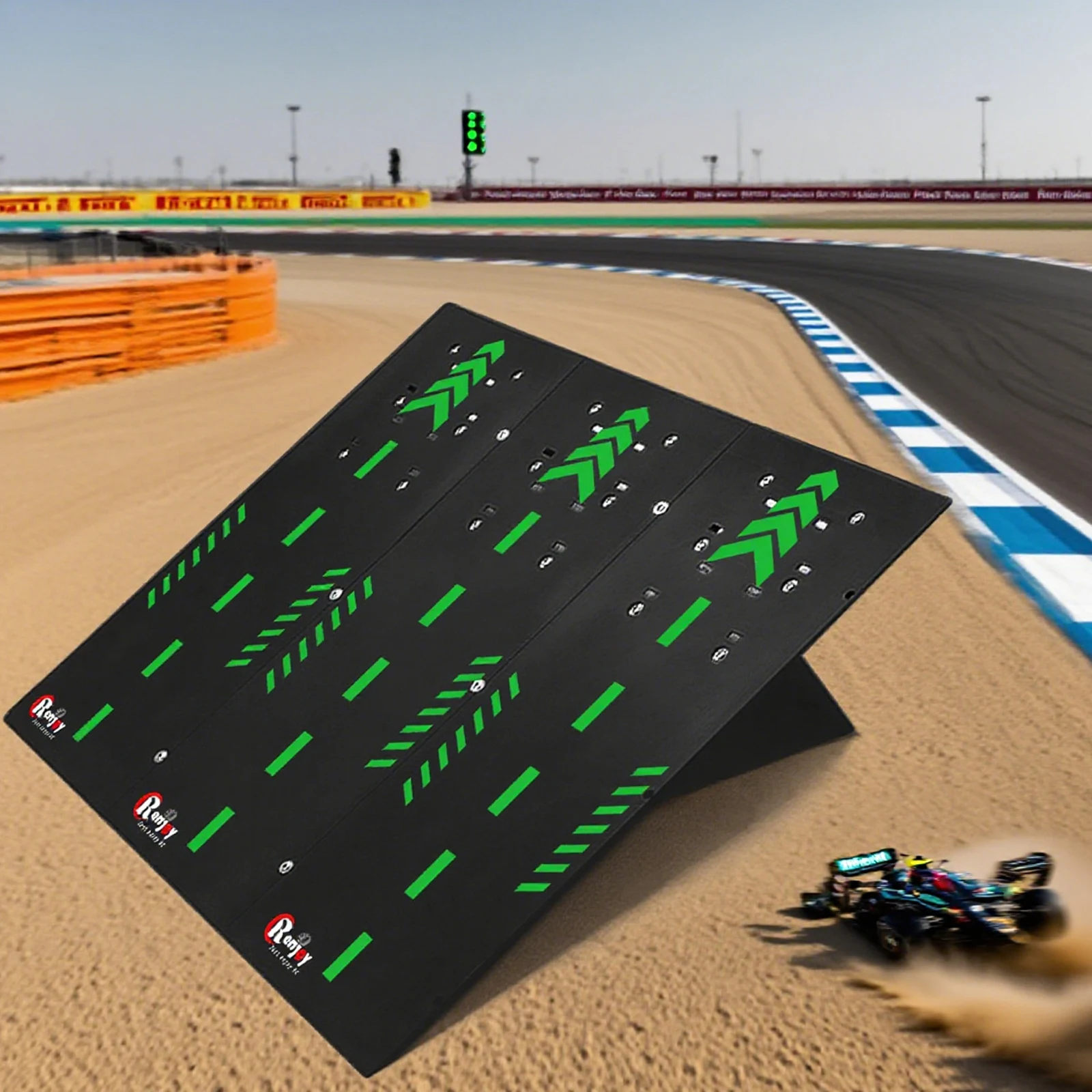 

RC Car Jump Ramp Plastic RC Stunt Playset for 1/12 To 1/24 Scale Remote Control Vehicle