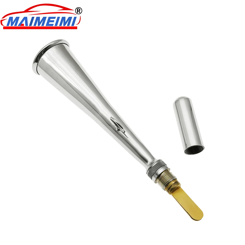 Boat Foghorn Stainless Steel Handheld Fog Horn with Removable Mouthpiece Boat Foghorn Foghorn Handheld