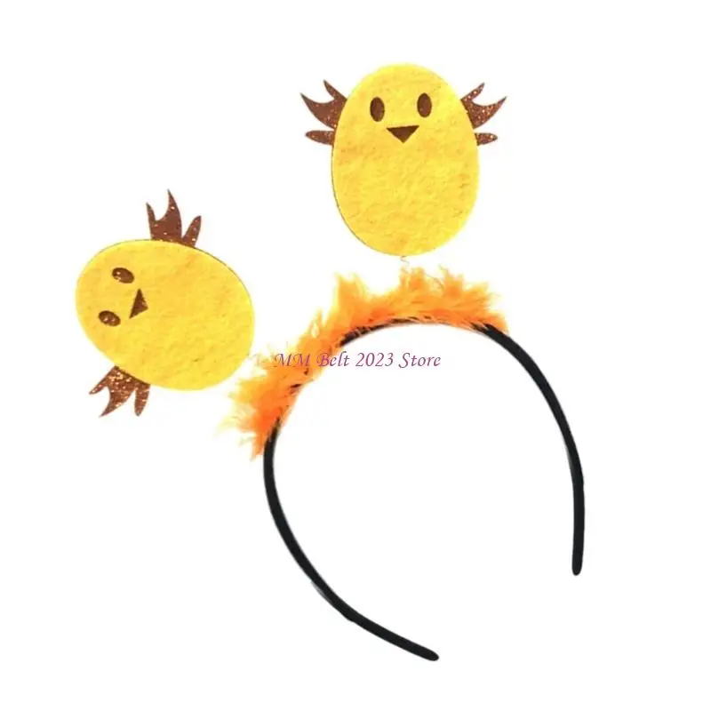 49me mode fuzzy chick hoofdband voor paasfestiviteiten gelegenheid dames feestelijk haarband plezier cosplay haar ornament