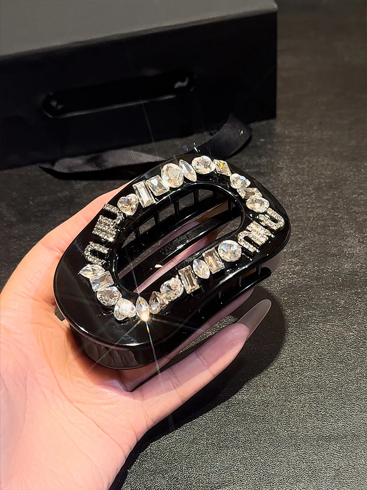 

New Internet celebrity grab clip, fashionable high sense disc hair back head flat hairpin