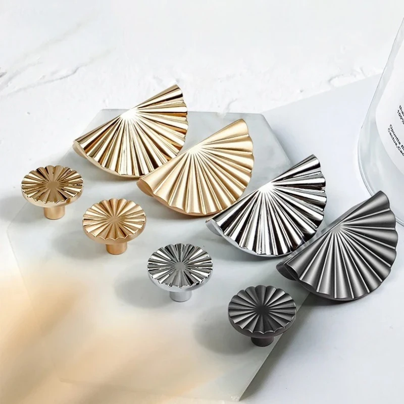 مقابض باب تخزين خزانة المطبخ، مقابض ذهبية لتزيين المنزل، مقبض للأثاث، درج خزانة المطبخ