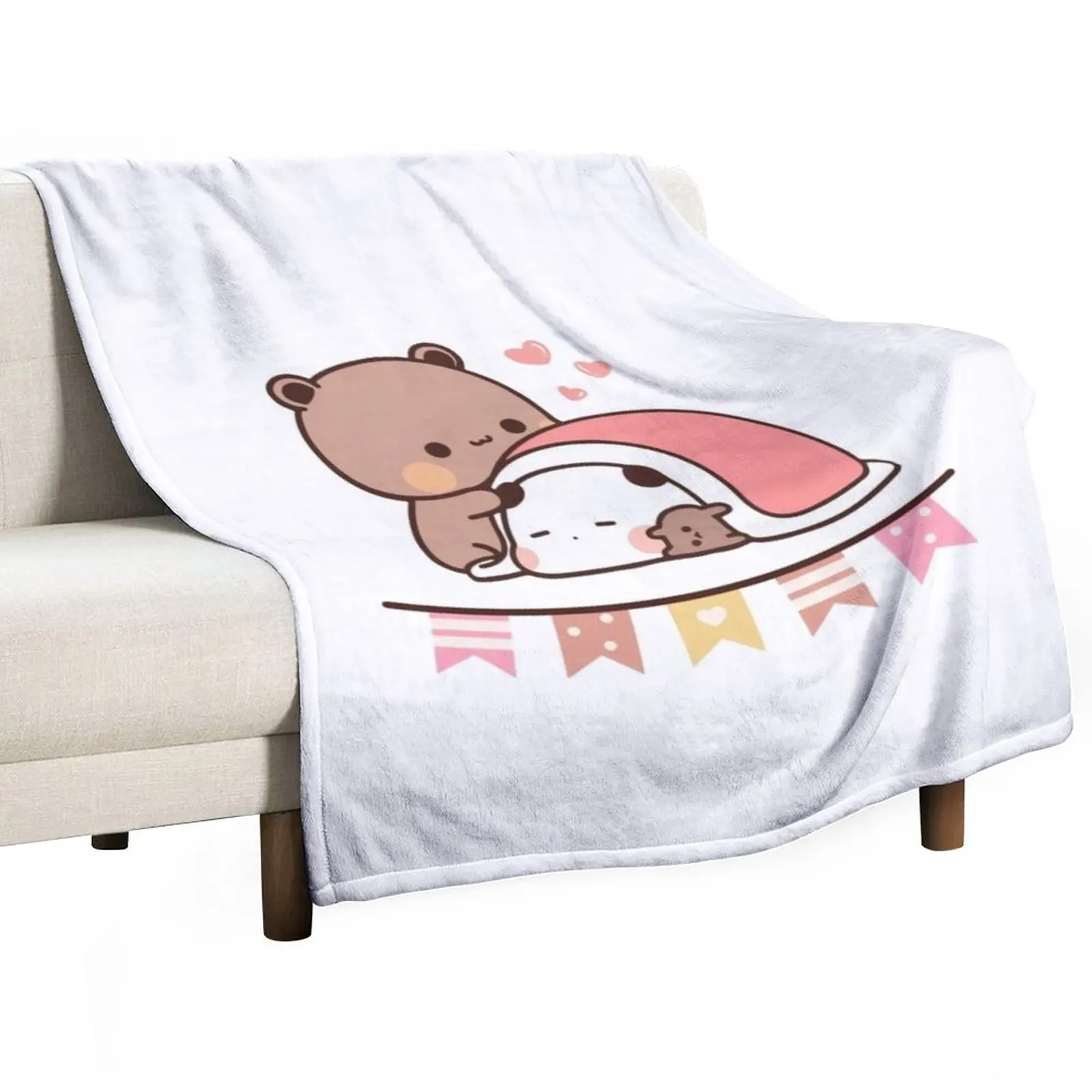 

bubu dudu new year Throw Blanket For Sofa Kid'S Blanket