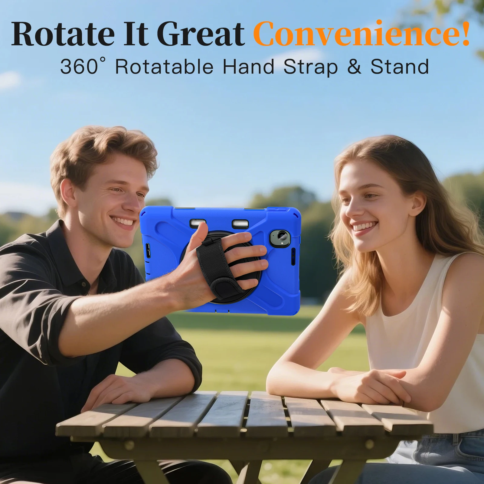 

Универсальный прочный чехол для Xiaomi Pad Mini 25079RPDCG Redmi K Pad 2025 8.8 дюймов, вращающийся, усиленный, с плечевым ремнем