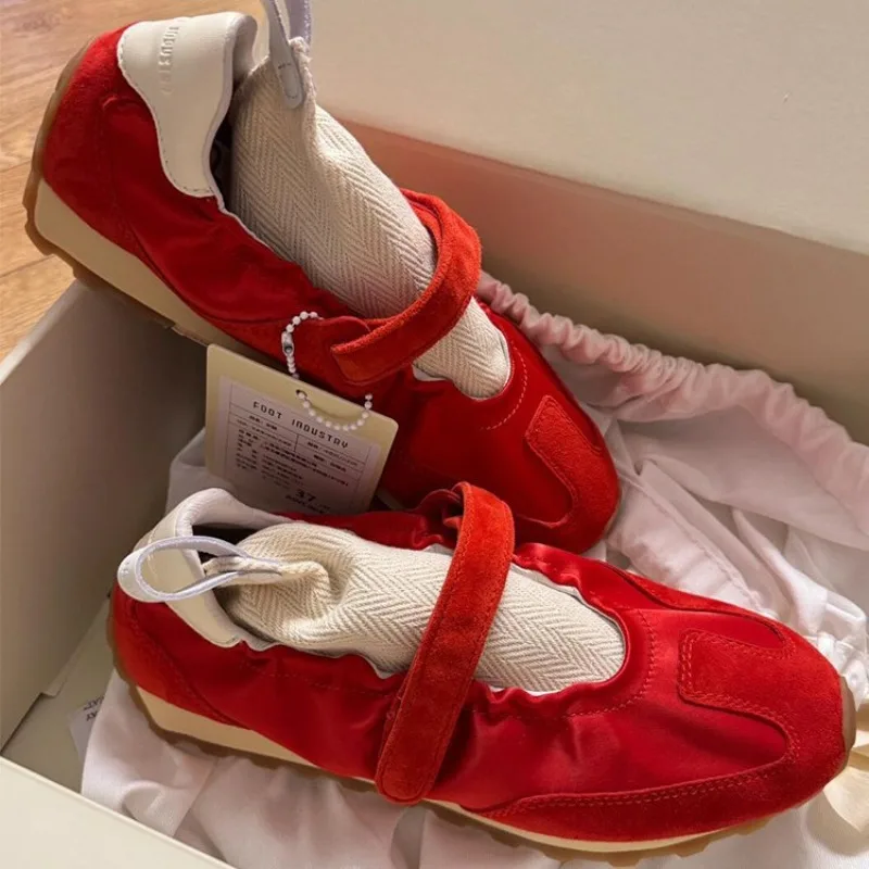 flat-shoes-for-women-spring-autumn-2025-thick-soled-round-toe-red-casual-ballet-sneakers-for-women-retro-mary-jane-shoes