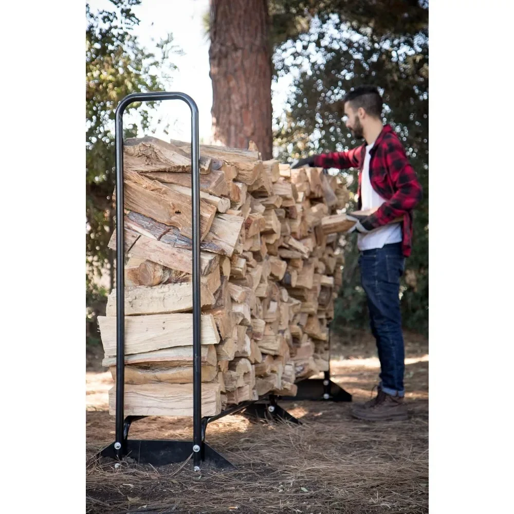 

Inch Firewood Heavy Duty Log, 96" Wood Rack + Cover, Weather Resistant Cover Included