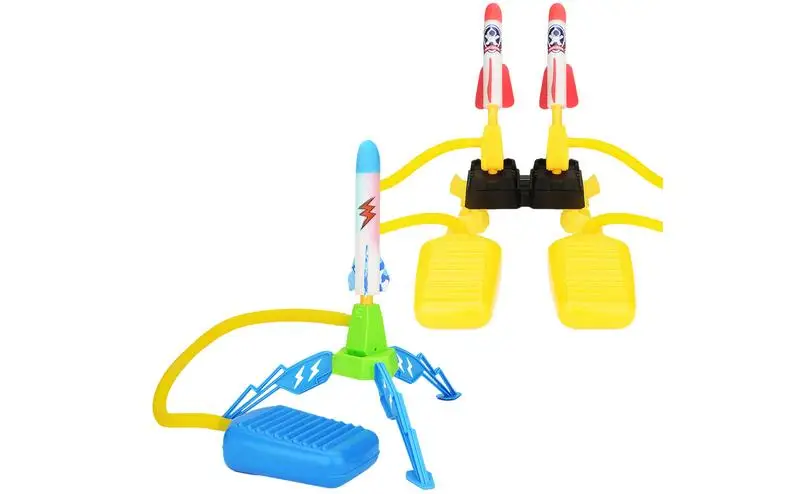 Foot Pedal Rocket Launcher Interactive Toy Kit Foam Rocket Launcher Accessories Boy Girl Outdoor Jumping Sport Launch  For Child