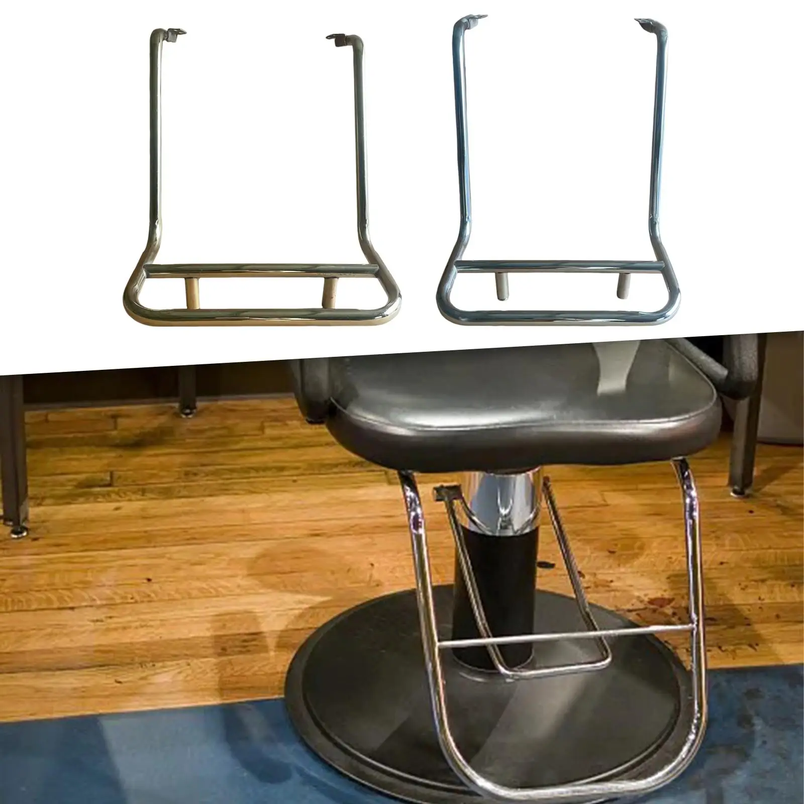 Salon Foot Rest Stand Movable Barbers Equipment Hardware Barber Shop Foot Rest for Studios Hairdresser Hair Stylists Home Beauty