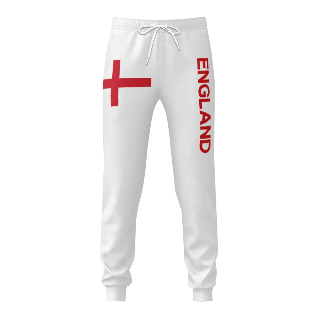 Mens Sweatpants England Flag Pants with Pockets Joggers Soccer Football Multifunction Sports Sweat With Drawstring