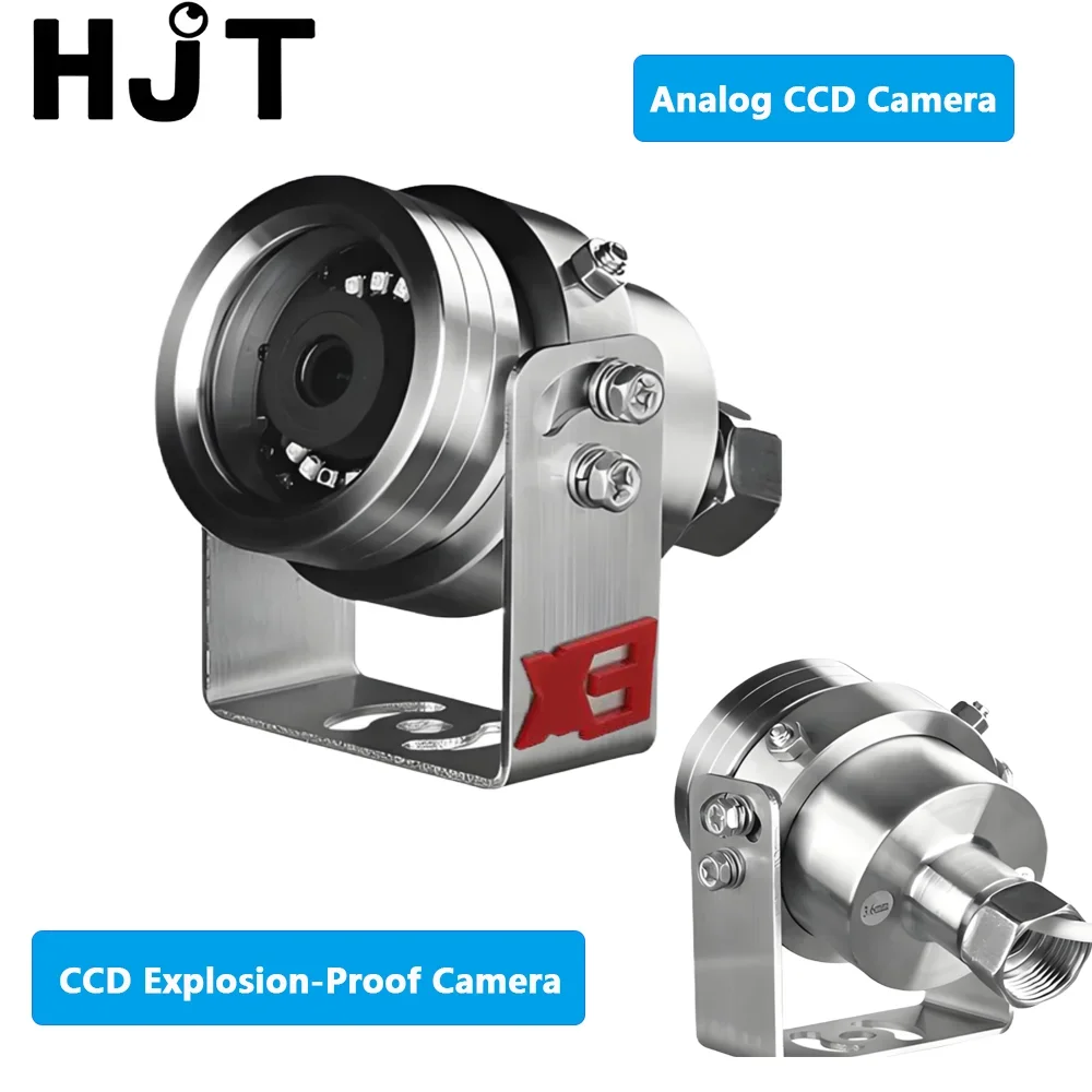 HJT HD CCD Analog Surveillance Explosion-proof Camera IR Night Vision Heat-Resistant Outdoor Waterproof 304Stainless Stell