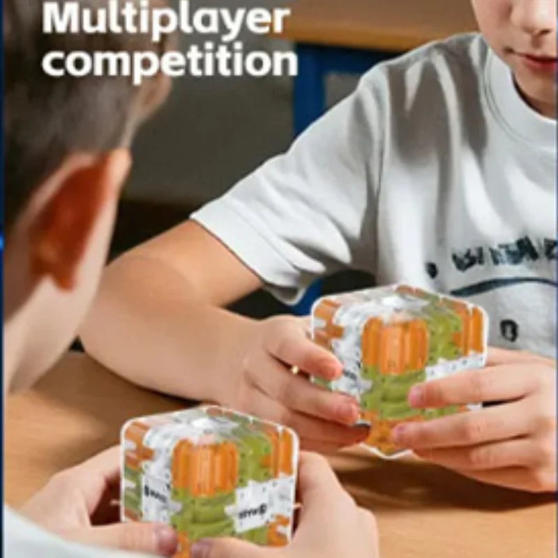 Nowa Gra Logiczna 3D Labirynt Magiczna Kostka - Puzzle Rozwijające Myślenie Logiczne, Antystresowa, Edukacyjna Zabawka dla Dzieci i Dorosłych