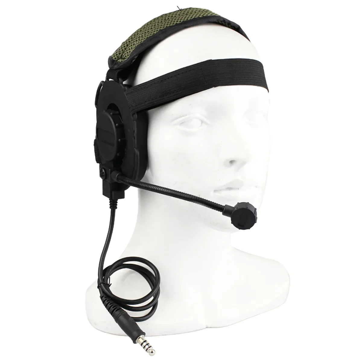 Tactical Shooting Headset III Z Tactical Bowman Elite II CS Headphone Use with PTT for Walkie Talkie Helmet Communication CS