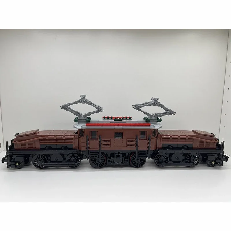 Moc 빌딩 블록 악어 기관차 기술 모듈러 벽돌 모델 선물 크리스마스 장난감 DIY 세트 조립