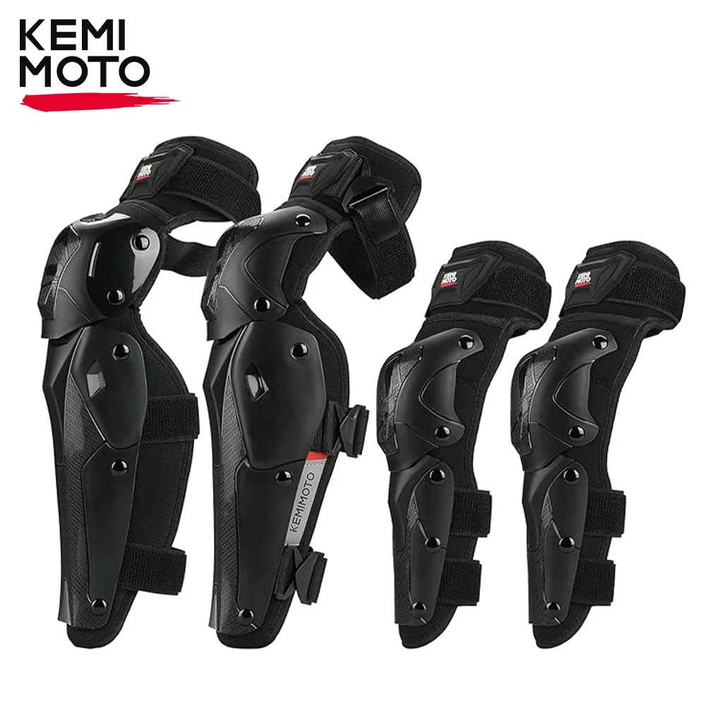 Elbow Knee Pads 4pcs Protective Gear Set Motorcycle Cycling Skateboard Outdoor Sports Anti-fall Safety Protection Equipment