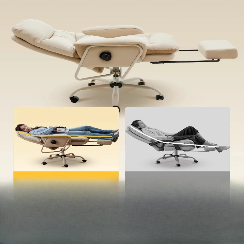 

Office chair can lie flat 180 degrees nap boss chair, lunch break sofa computer chair ergonomics