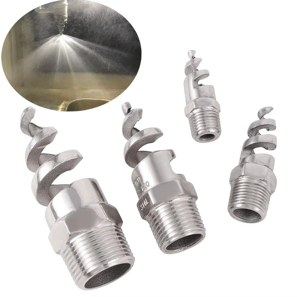 316 Stainless Steel Spiral Cone Nozzle BSP Thread 1/4