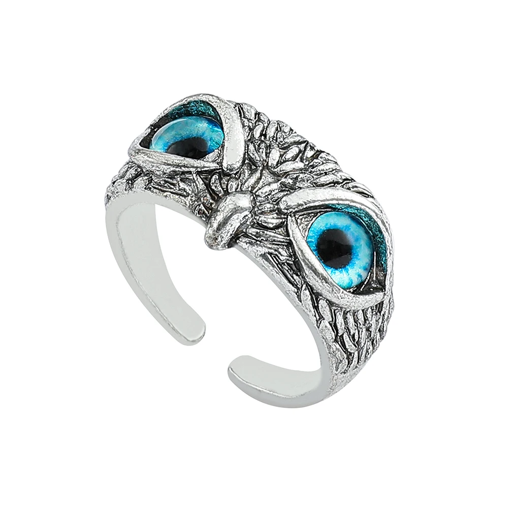 Fashion Charm Vintage Owl Ring for Men Women Cute Animals Owl Youth Gothic Rings Jewelry Accessories Gifts