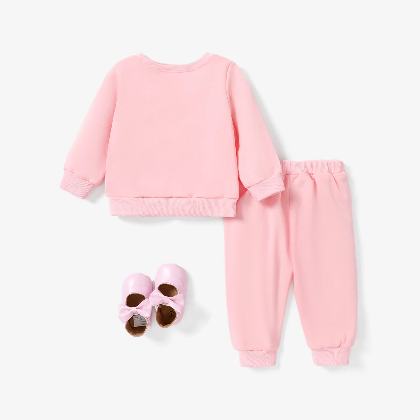 PatPat 2PCS Baby Girl Childlike Long Sleeve Top/ Pant Set