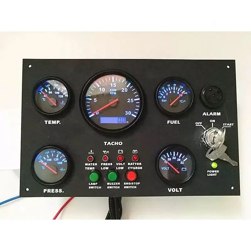 for 300*190 mm Waterproof boat instruments controller Panel Custom Boat Gauge Panel