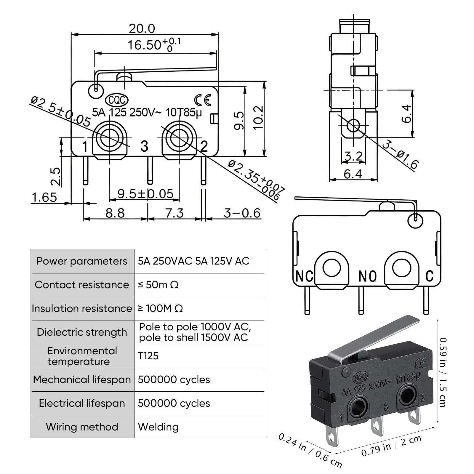 Microwave Door Microswitch 12 - Limit Switch review and price
